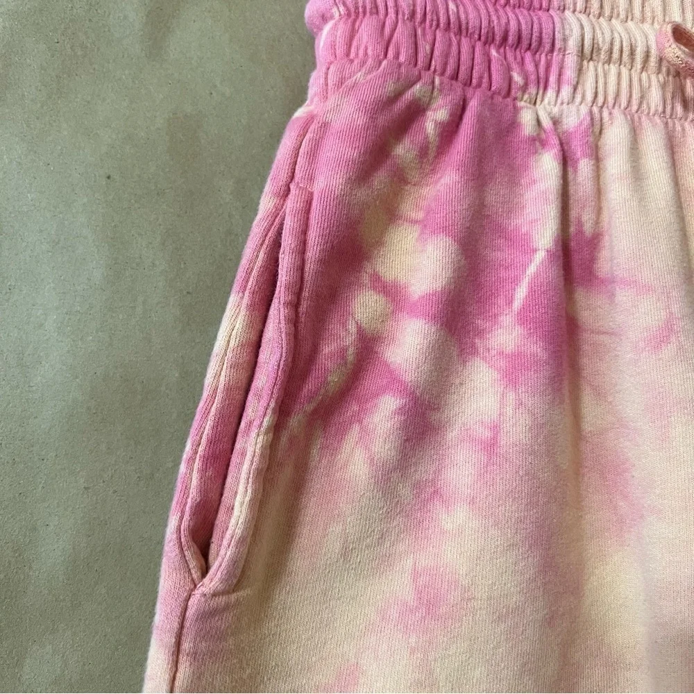 Frankies Bikinis Burl Sweatshort Sherbet Tie Dye High Rise Pull-On Shorts Size M